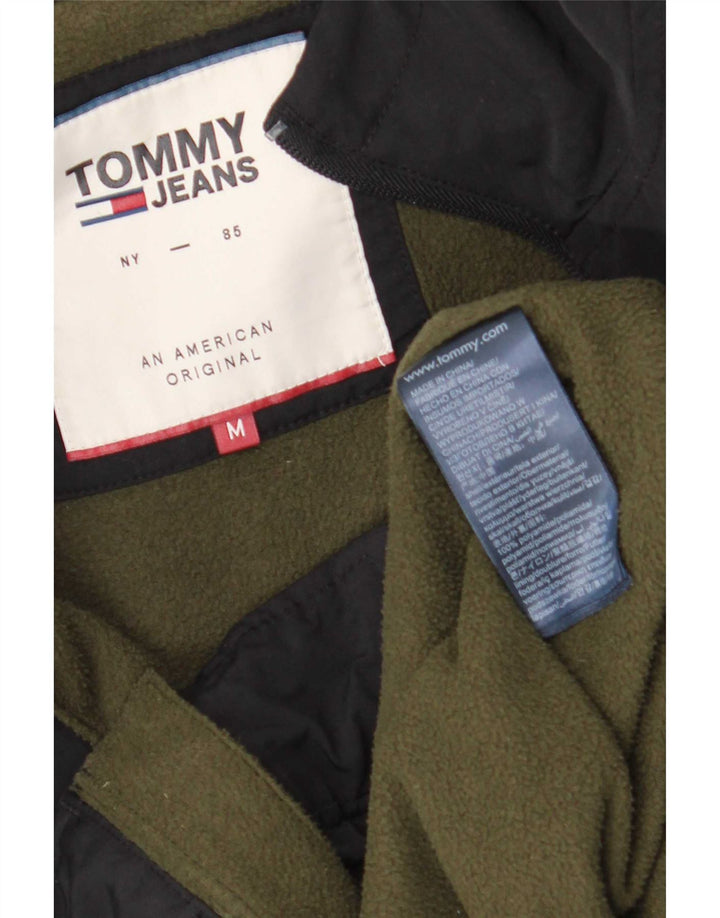 Ανδρικό μπουφάν με κουκούλα Tommy Hilfiger UK 38 Medium Black Polyamide