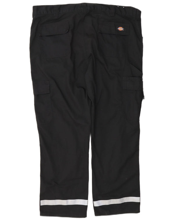 Dickies Mens Straight Cargo Trousers W40 L28 Black Colourblock Polyester