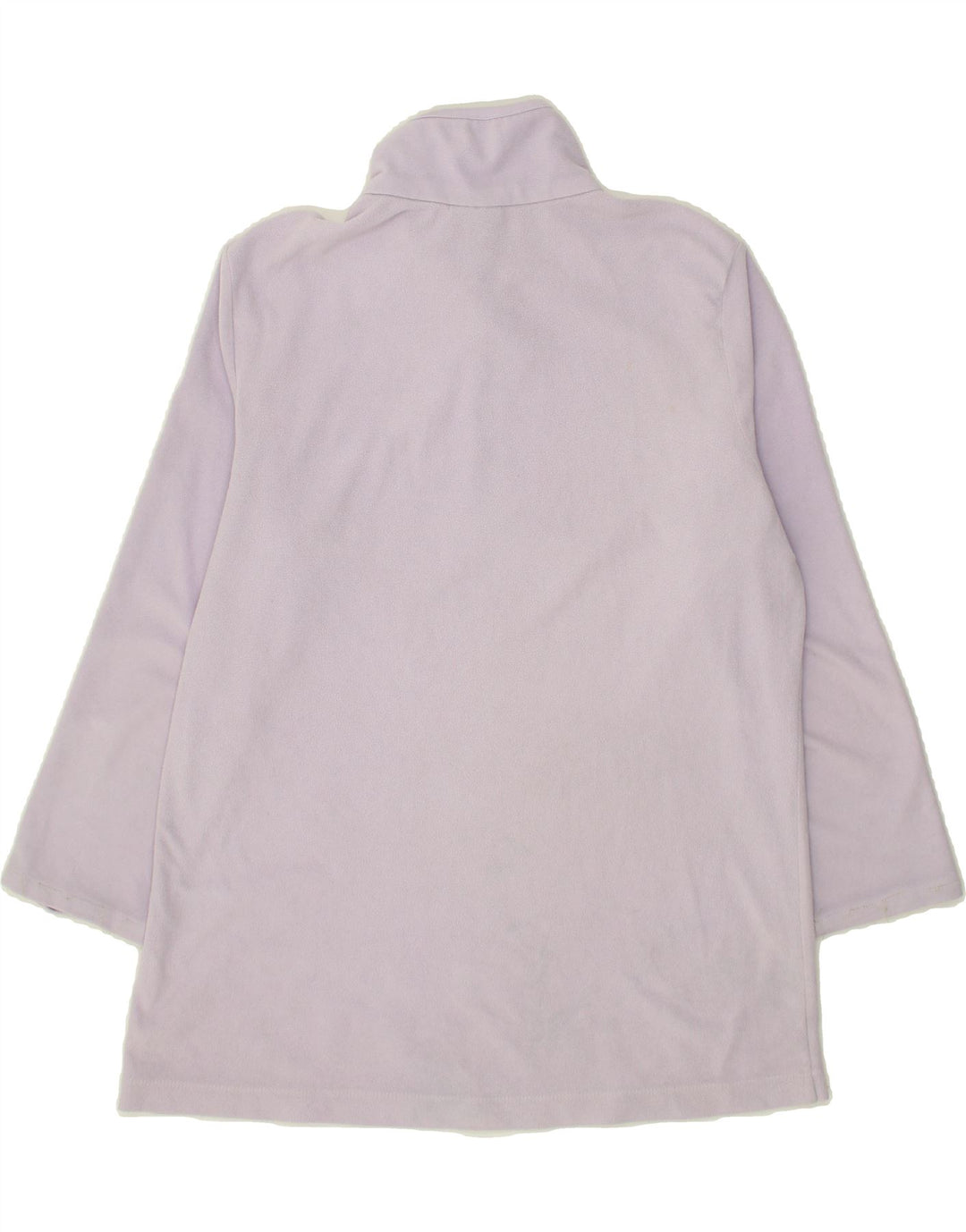 LOTTO Womens Zip Neck Fleece Jumper UK 14 Medium Purple Polyester Vintage Lotto and Second-Hand Lotto from Messina Hembry 