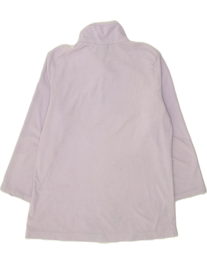 LOTTO Womens Zip Neck Fleece Jumper UK 14 Medium Purple Polyester Vintage Lotto and Second-Hand Lotto from Messina Hembry 
