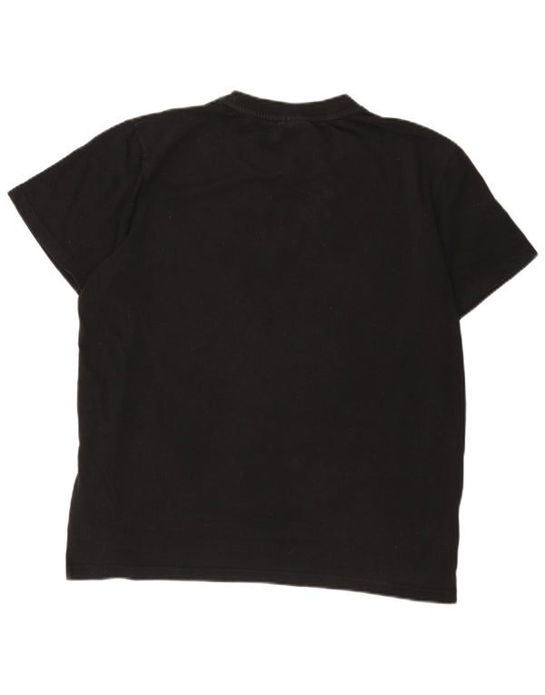 Fila Mens Graphic T-Shirt Top Large Black Cotton