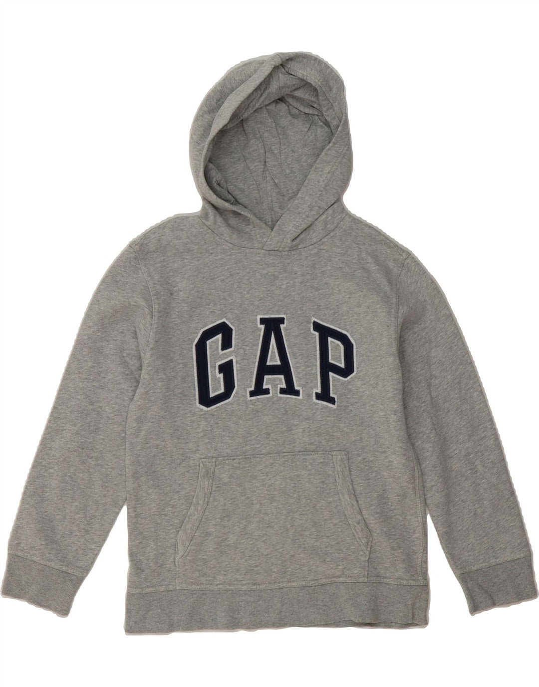 GAP Boys Graphic Hoodie Jumper 9-10 Years Large Grey Cotton Vintage Gap and Second-Hand Gap from Messina Hembry 