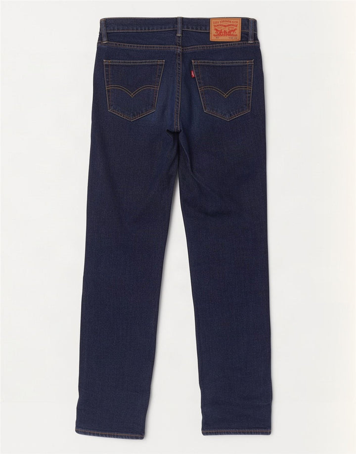 Levi's Mens 511 Slim Jeans W32 L32 Navy Blue Cotton
