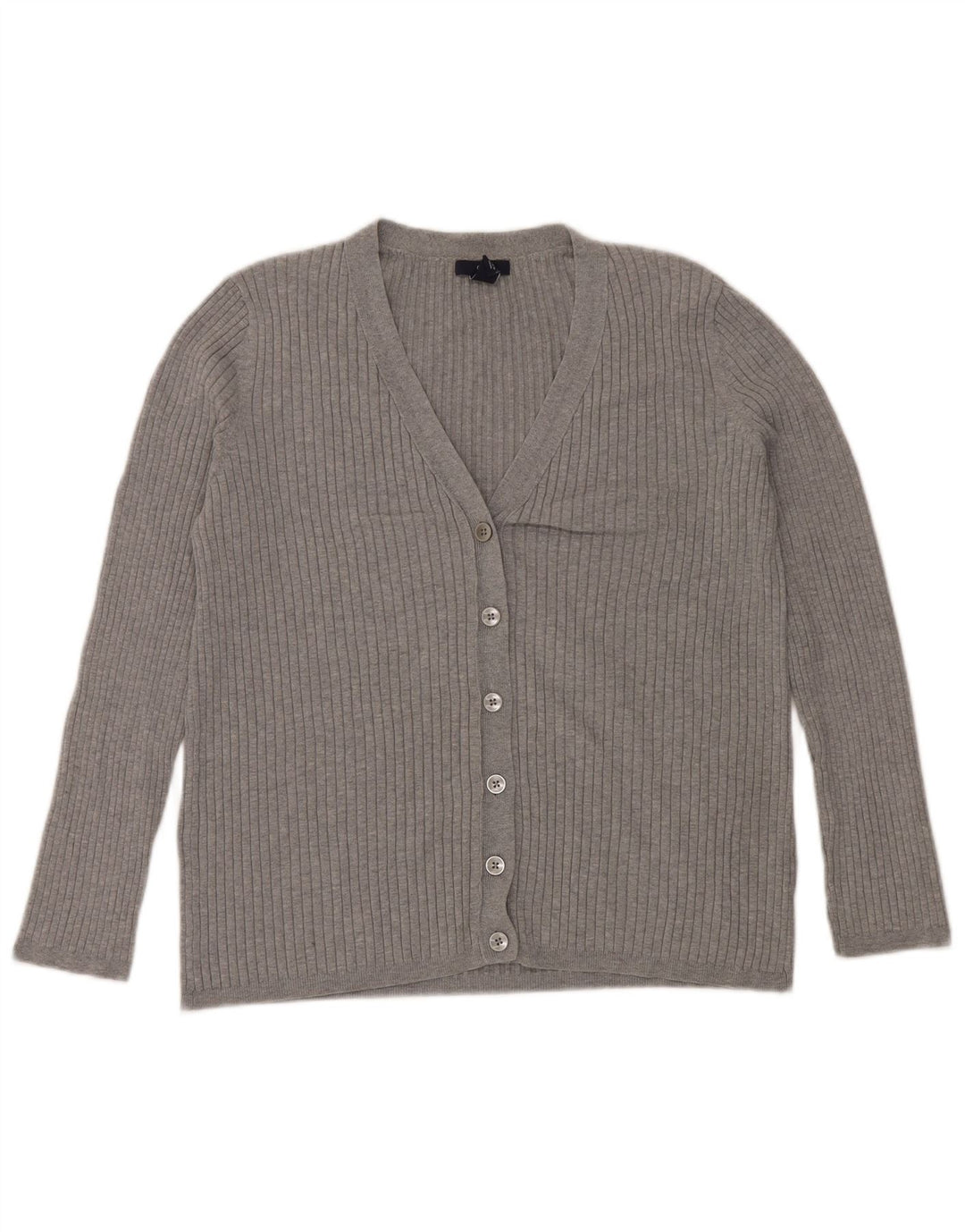 Gap Womens Cardigan Sweater UK 14 Large Grey Cotton Classic
