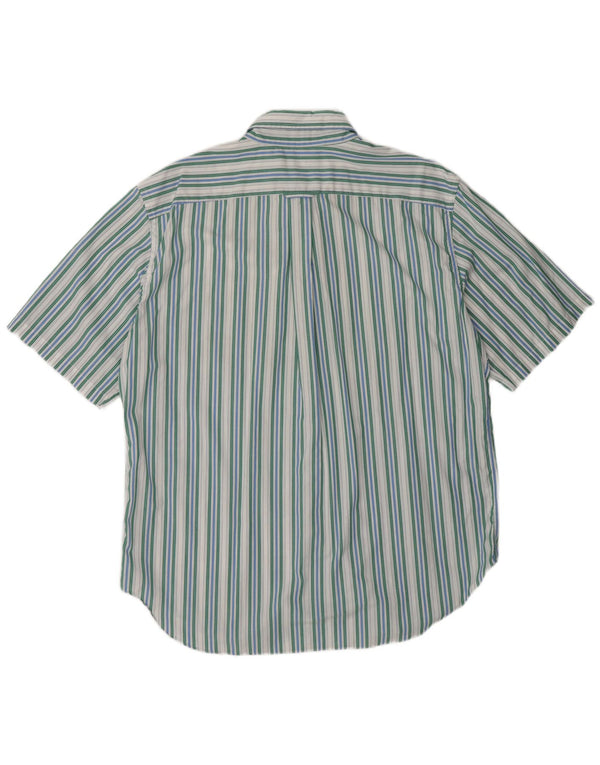 Camicia a maniche corte resistente alle rughe da uomo Nautica XL a righe verdi