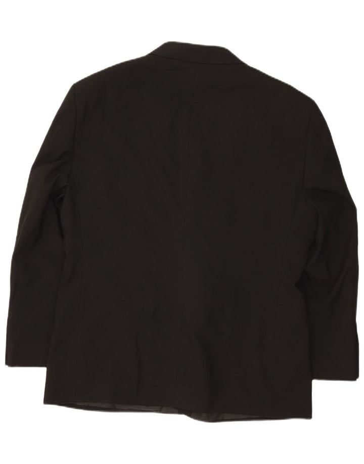 Marks & Spencer Chaqueta tipo blazer de 2 botones para hombre UK 46 XL Bloque de color negro