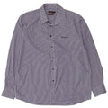PIERRE CARDIN Herre Regular Fit skjorte 2XL Blå Gingham Polyester