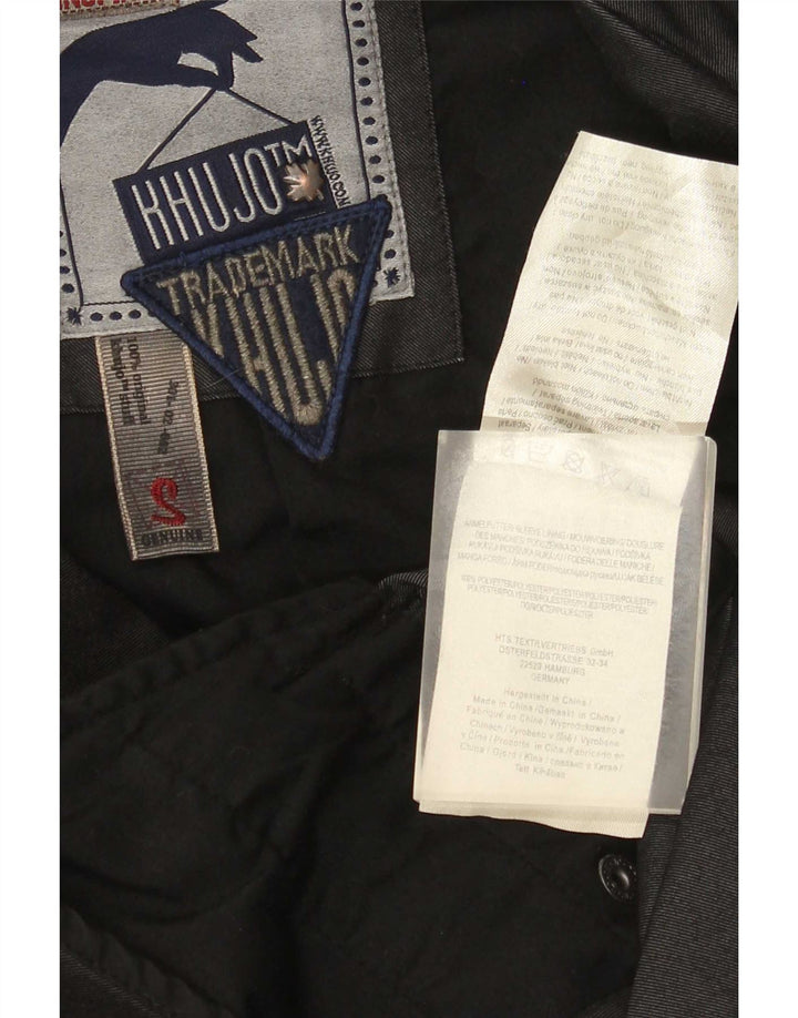 KHUJO Damen-Trenchcoat in Übergröße, Gr. 10, Größe S, Schwarz, Polyester