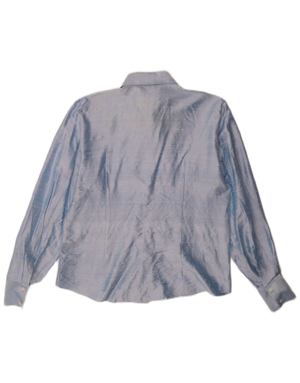 Vintage Damen Hemdbluse IT 48 XL Blau