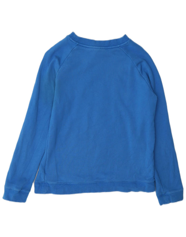 Adidas - Sudadera gráfica para mujer, talla 40, talla grande, algodón azul