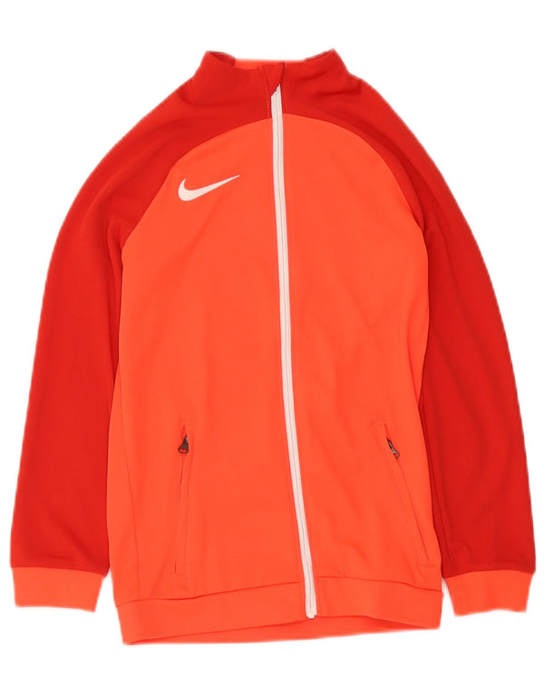 Veste de survêtement Nike Dri Fit pour fille 8-9 ans, petit color block rouge