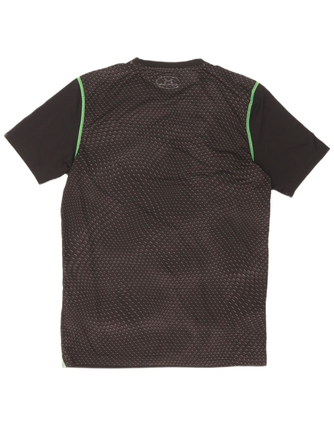 Under Armour Mens T-Shirt Top Small Black Geometric Polyester
