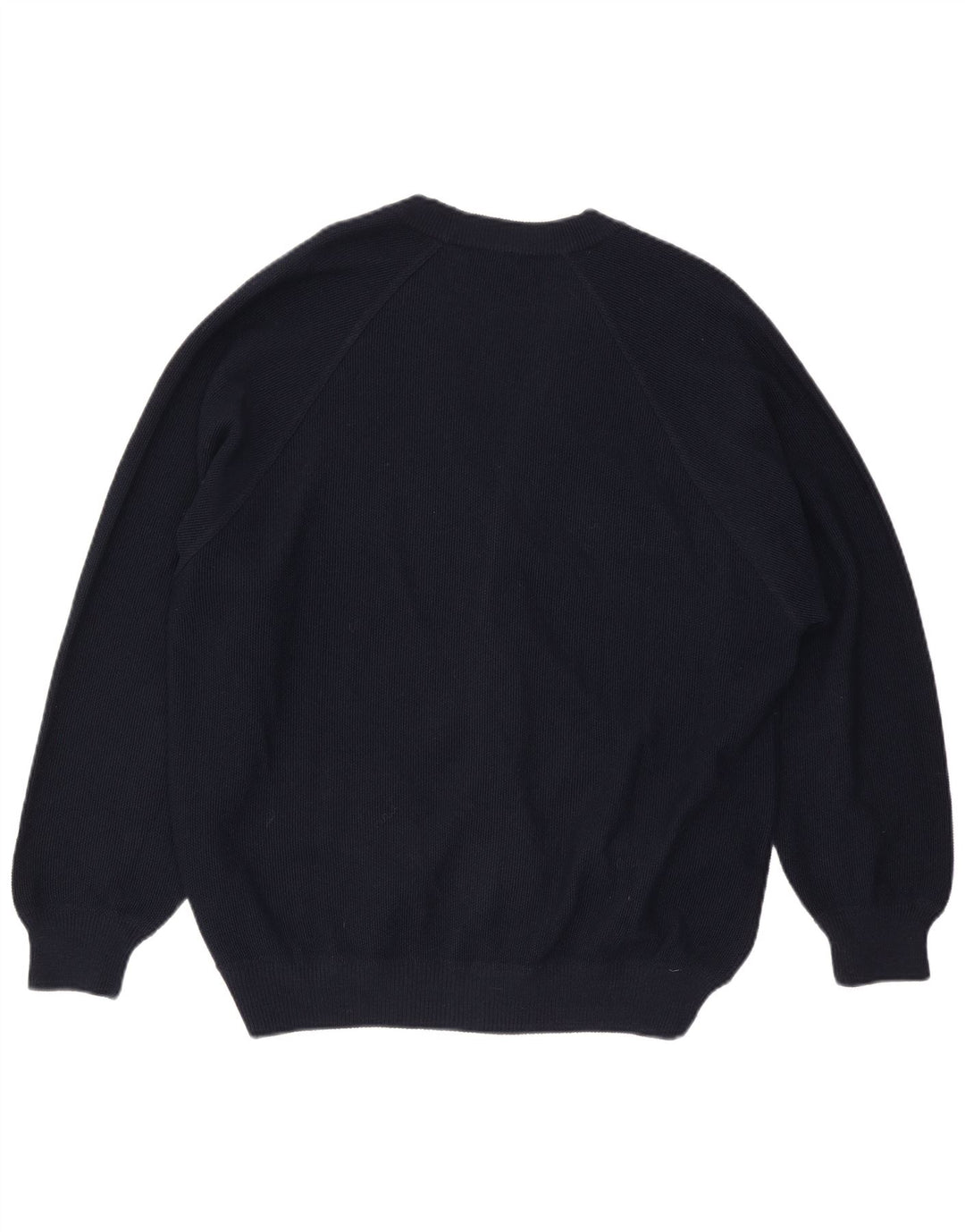 Il Granchio Mens Cardigan Sweater Large Navy Blue Wool
