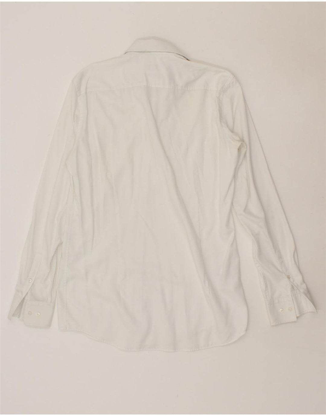 HUGO BOSS Mens Slim Fit Shirt Size 41 Medium White Cotton