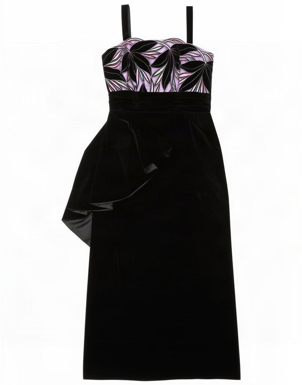 Cocktail Hoffmann Womens Sleeveless Maxi Dress IT 42 Medium Black