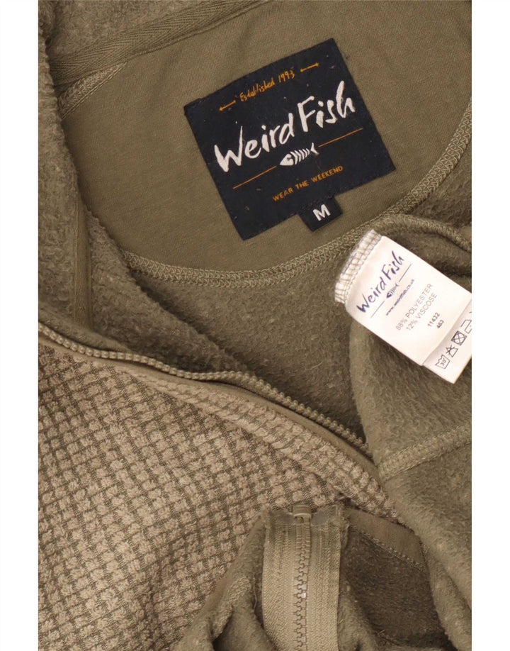 Weird Fish Chaqueta polar para hombre Poliéster caqui medio