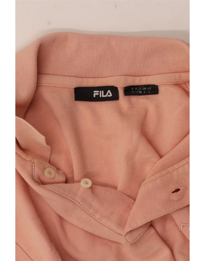Fila Mens Polo Shirt Small Pink