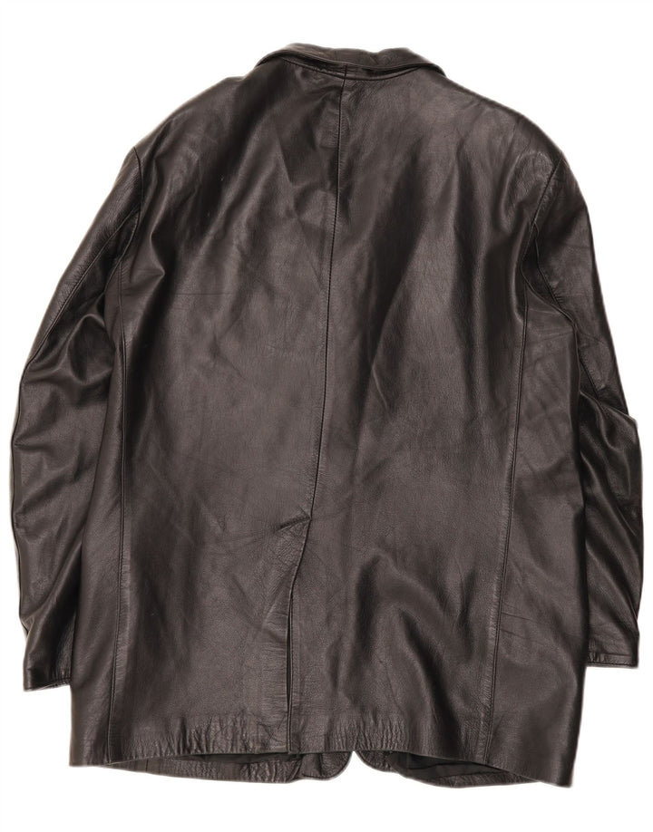 Vintage muška kožna jakna IT 54 2XL crna