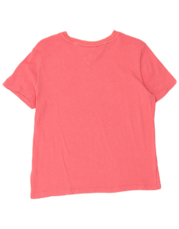 Tommy Hilfiger Kortærmet Grafisk T-Shirt Top UK 10 Small Pink