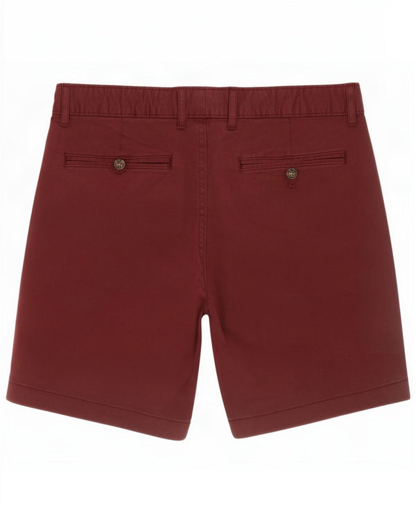White Stuff Ανδρικό σορτς Chino W34 μεγάλο βαμβακερό μπορντό