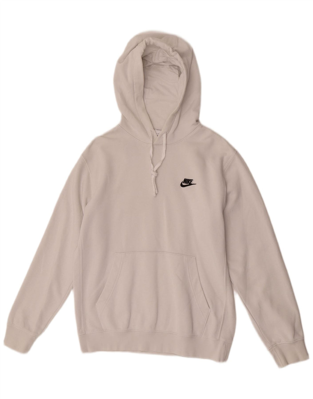 Nike Mens Hoodie Jumper Small White Cotton