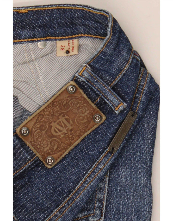 Marlboro Classics Womens Distressed Straight Jeans W28 L29 Navy Blue