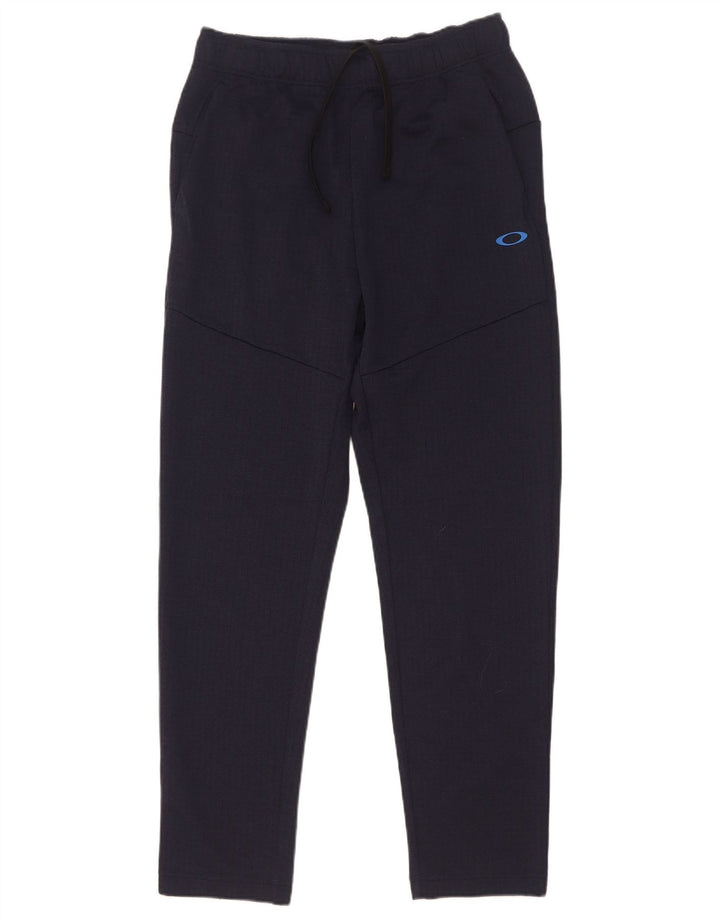 Oakley Mens Performance Fit Tracksuit Trousers Medium  Navy Blue Polyester