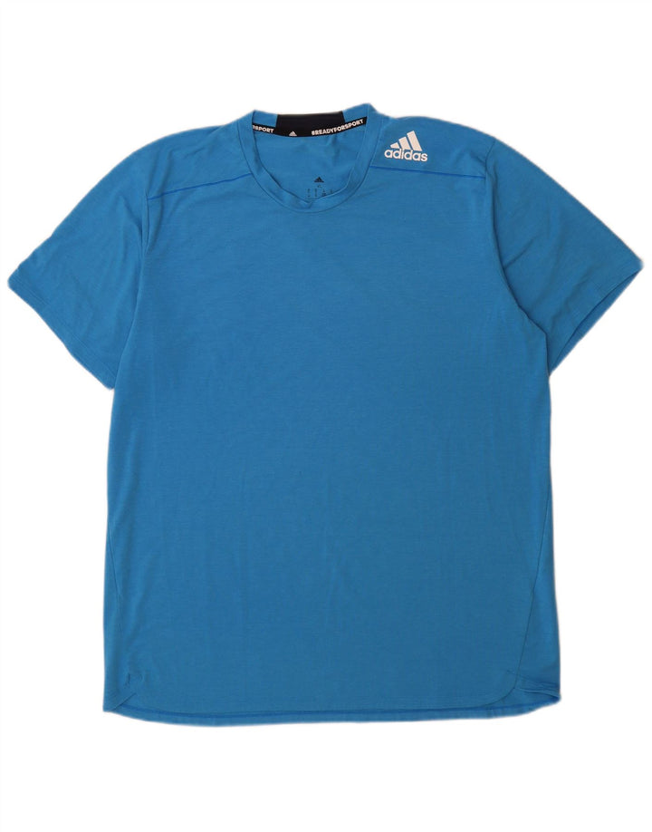 Adidas Hombre Camiseta Top XL Azul Poliéster