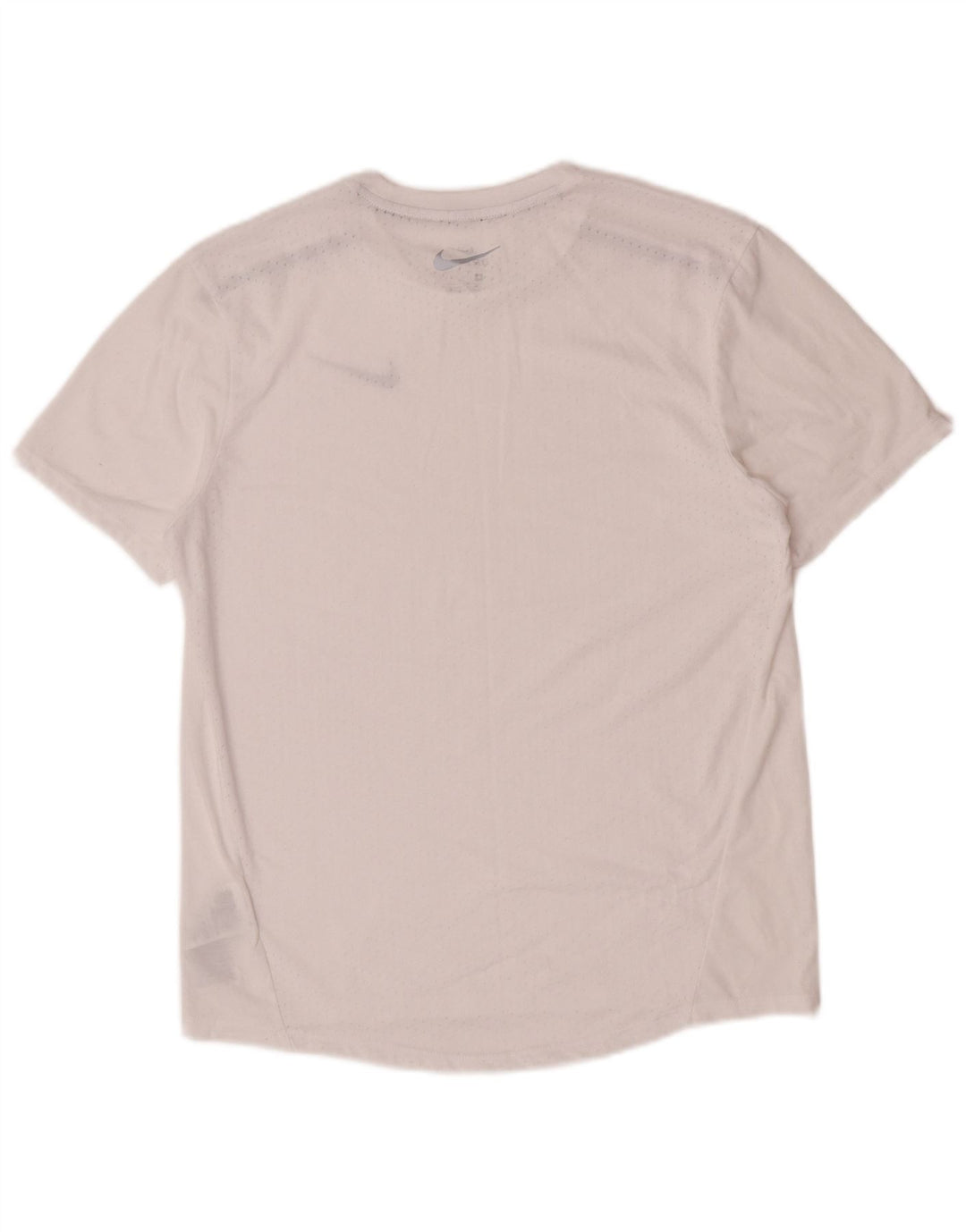 Nike Mens Dri Fit Graphic T-Shirt Top Medium White Polyester