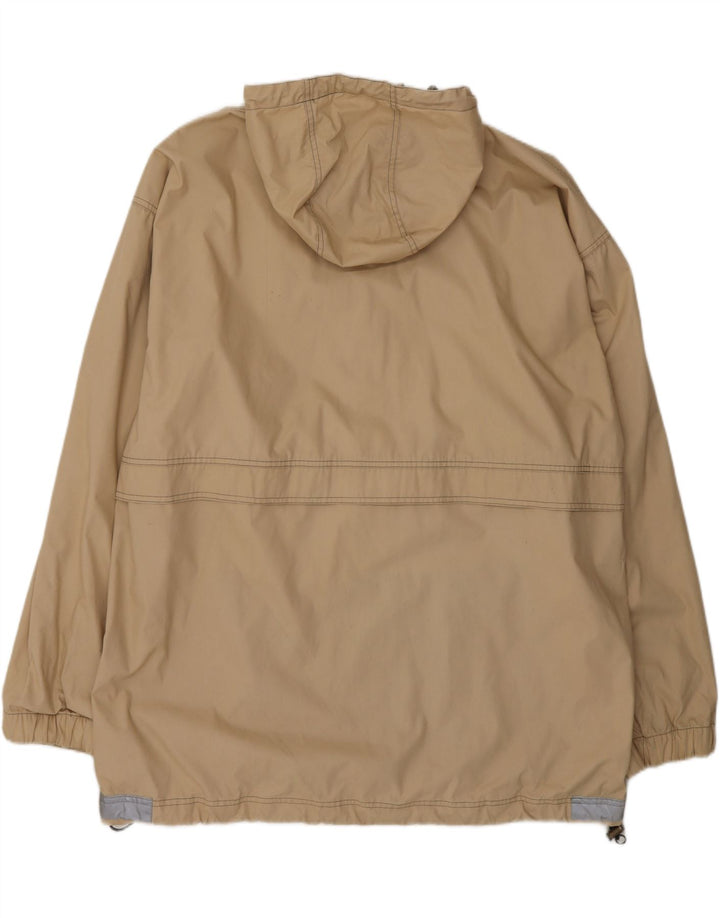 Jack Wolfskin Mens Hooded Anorak Jacket UK 44 2XL Beige Polyester