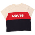 Levi's Damen Crop Graphic T-Shirt Top UK 10 Small Mehrfarbig