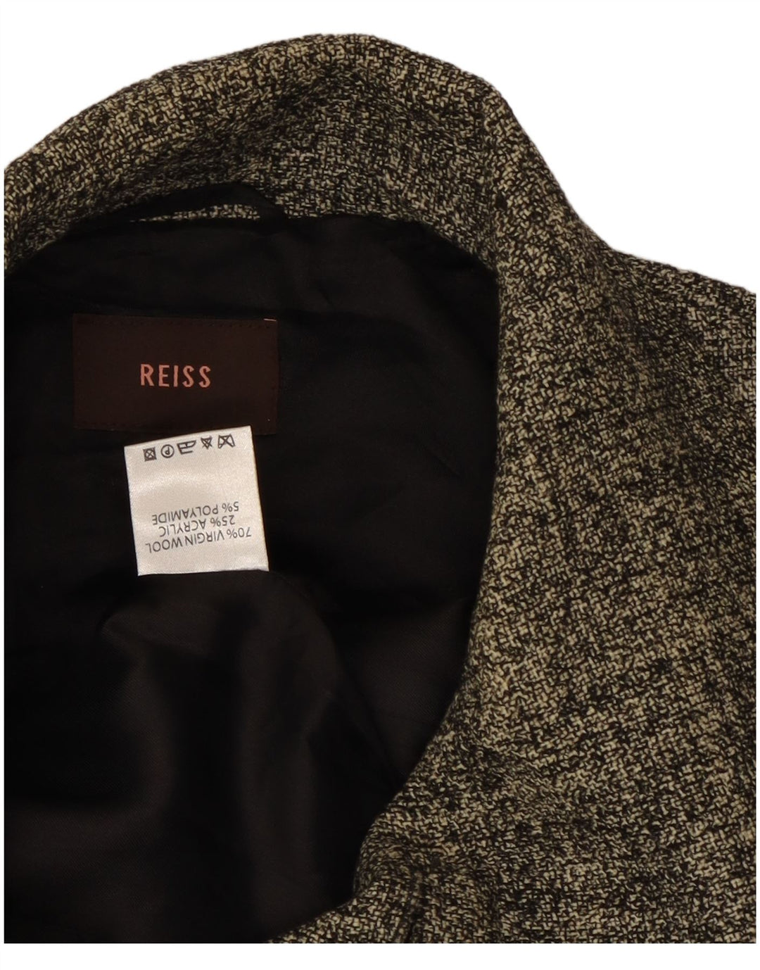 Chaqueta tipo blazer de 4 botones para mujer Reiss UK 10 Small Grey Wool
