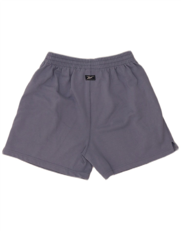 Reebok Damen Sportshorts UK 10 Small Blau Polyester