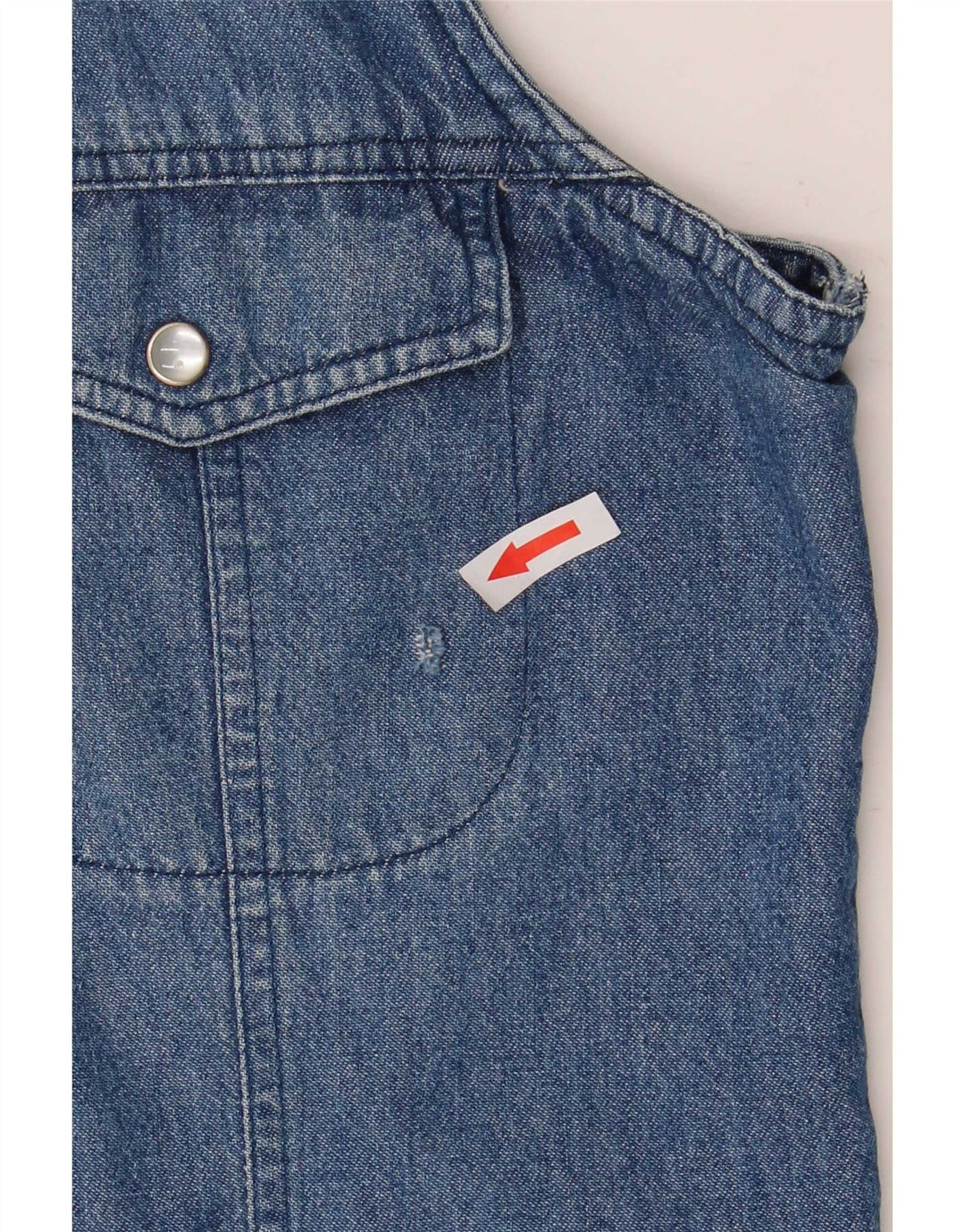 Camicia di jeans senza maniche da donna Brandon & C UK 14 Blu medio