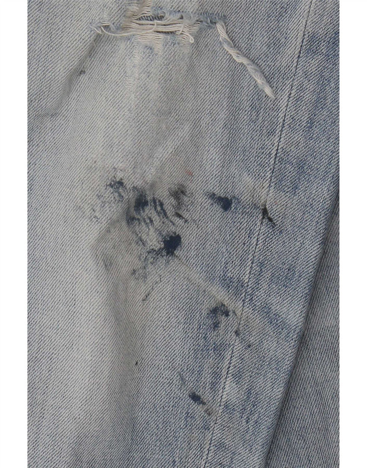 Superdry Mens Distressed Loose Jeans W30 L30 Blue Cotton