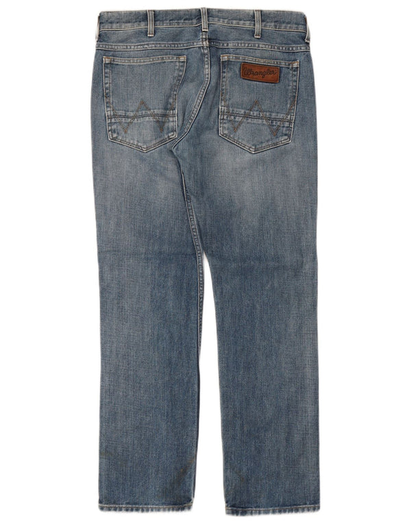 Мужские прямые джинсы Wrangler Greensboro W32 L30, синий хлопок