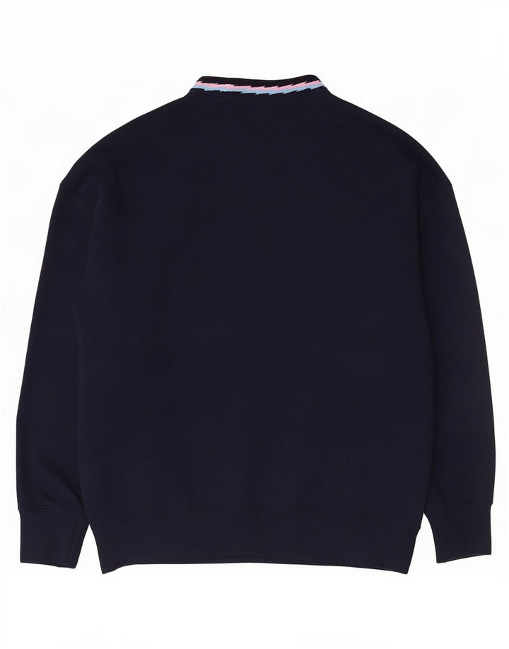 Adidas Sweat-shirt coupe ample pour homme en coton bleu marine moyen