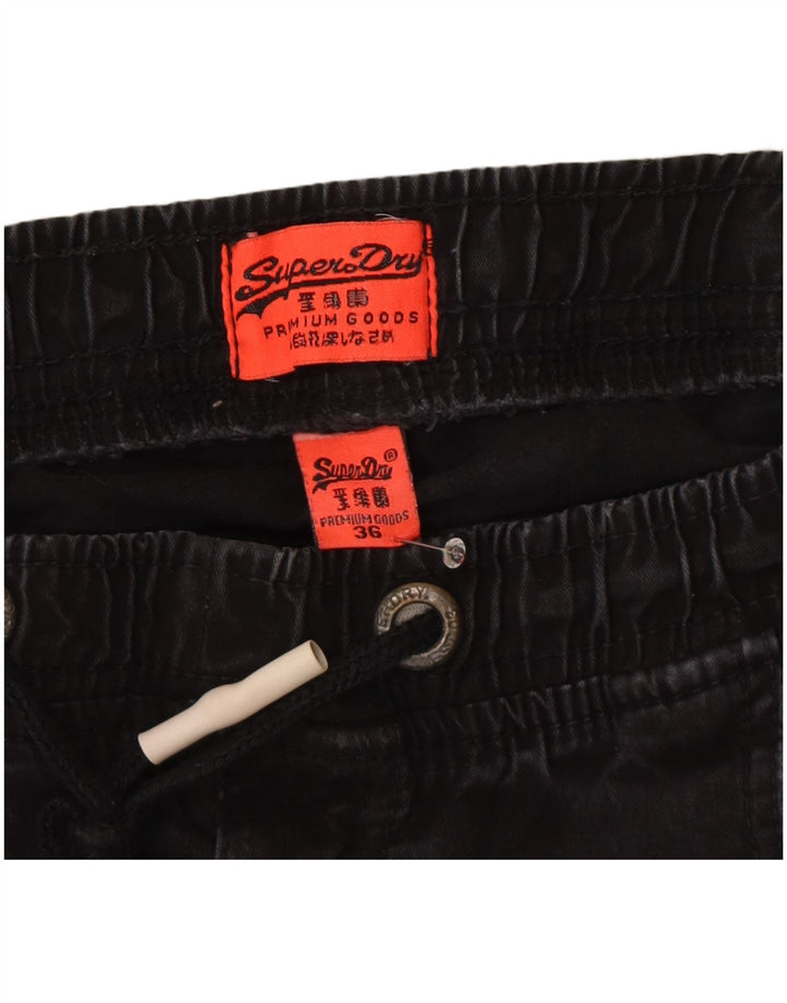 Superdry Mens Joggers Trousers W36 L30 Grey Cotton