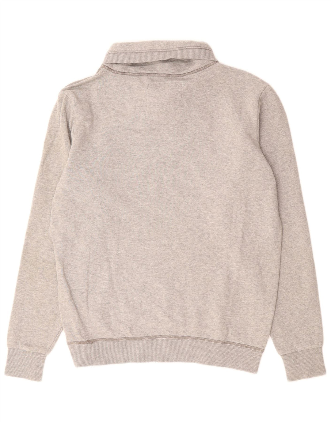 G-STAR Hombre Botón Cuello Sudadera Jumper Grande Gris Algodón