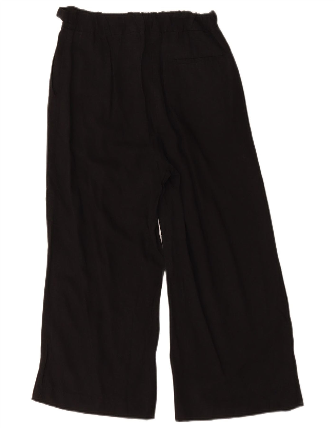 Oasis Womens Wide Leg Cropped Trousers W26 L21 Black