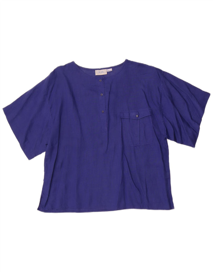 i Blues Bluză Femei Top IT 48 XL Blue Linen