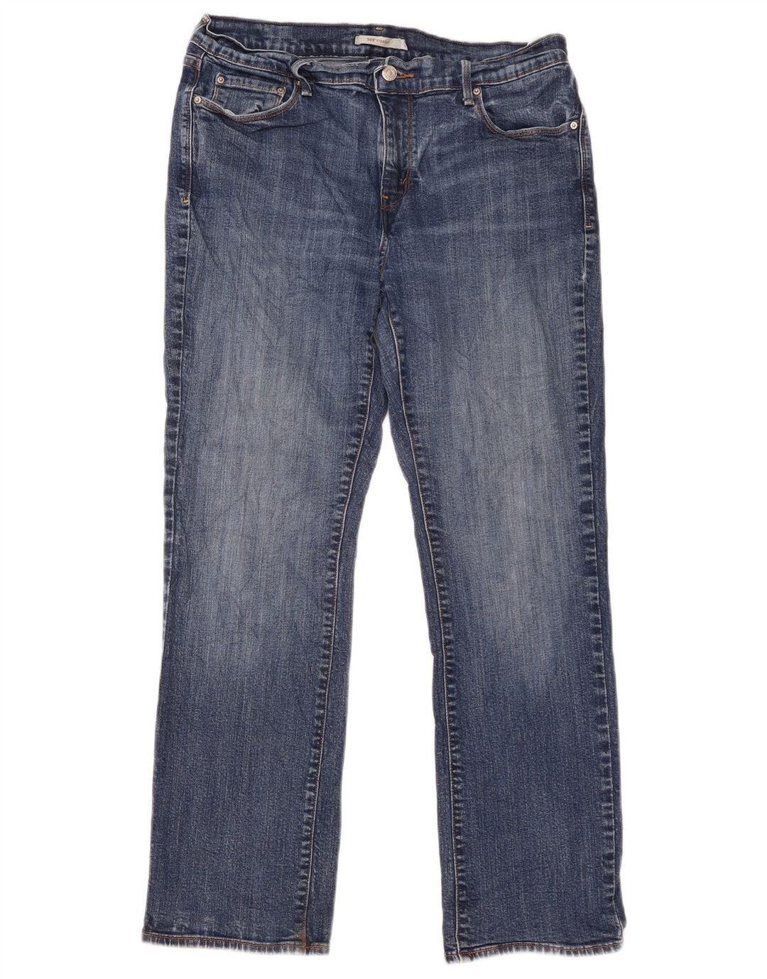 Levi's Womens 505 Straight Jeans W31 L29 Blue Cotton