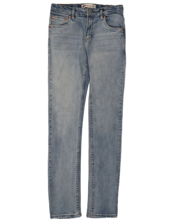 Levi's Chłopięce 512 Zwężane Dżinsy 13-14 Lat W28 L30 Niebieskie Bawełniane