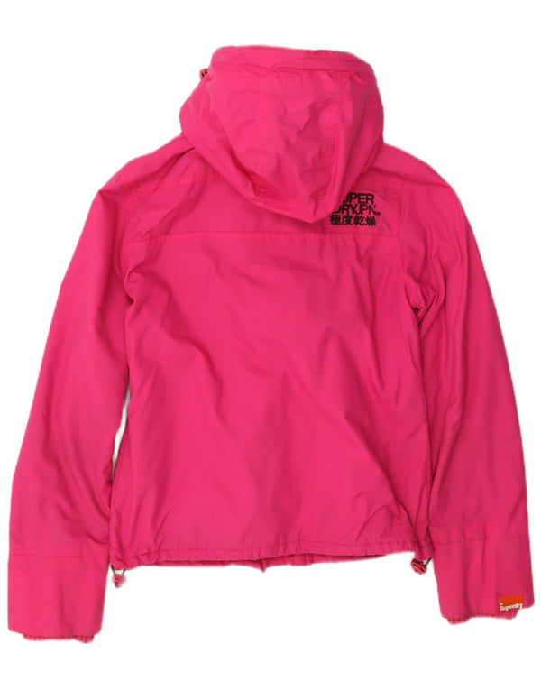 Superdry Damen The Windcheater Hooded Windjacke UK 10 Small Pink