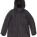Zara Γυναικείο μπουφάν Parka με κουκούλα UK 6 XS μαύρο πολυεστέρα