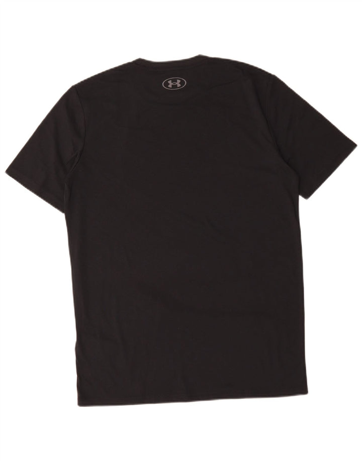 Under Armour Mens T-Shirt Top Small Black Cotton