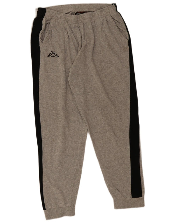 Pantaloni da tuta da uomo Kappa Joggers 2XL Cotone color block grigio