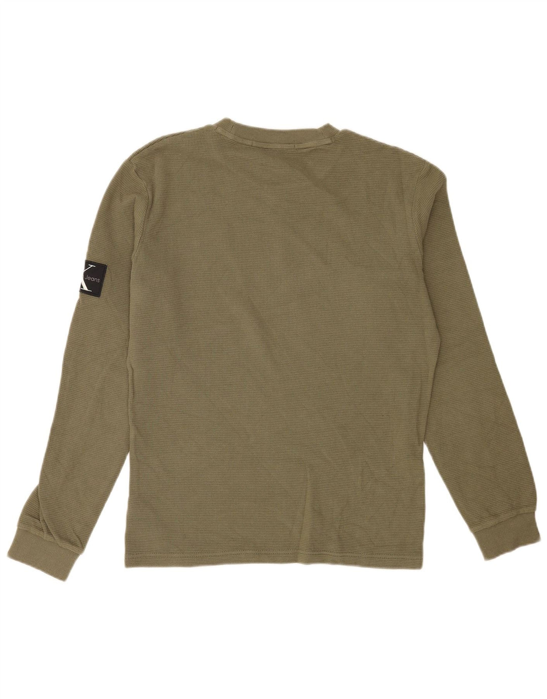 Calvin Klein Jeans Herre Grafisk Top Langærmet Medium Khaki Bomuld