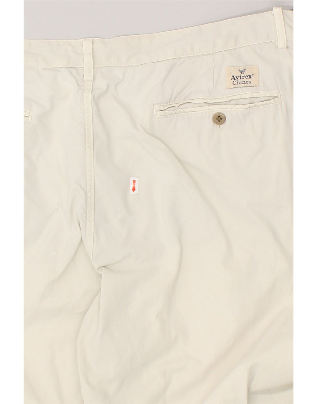 AVIREX Mens Straight Chino Trousers W40 L34 Off White | Vintage Avirex | Thrift | Second-Hand Avirex | Used Clothing | Messina Hembry 