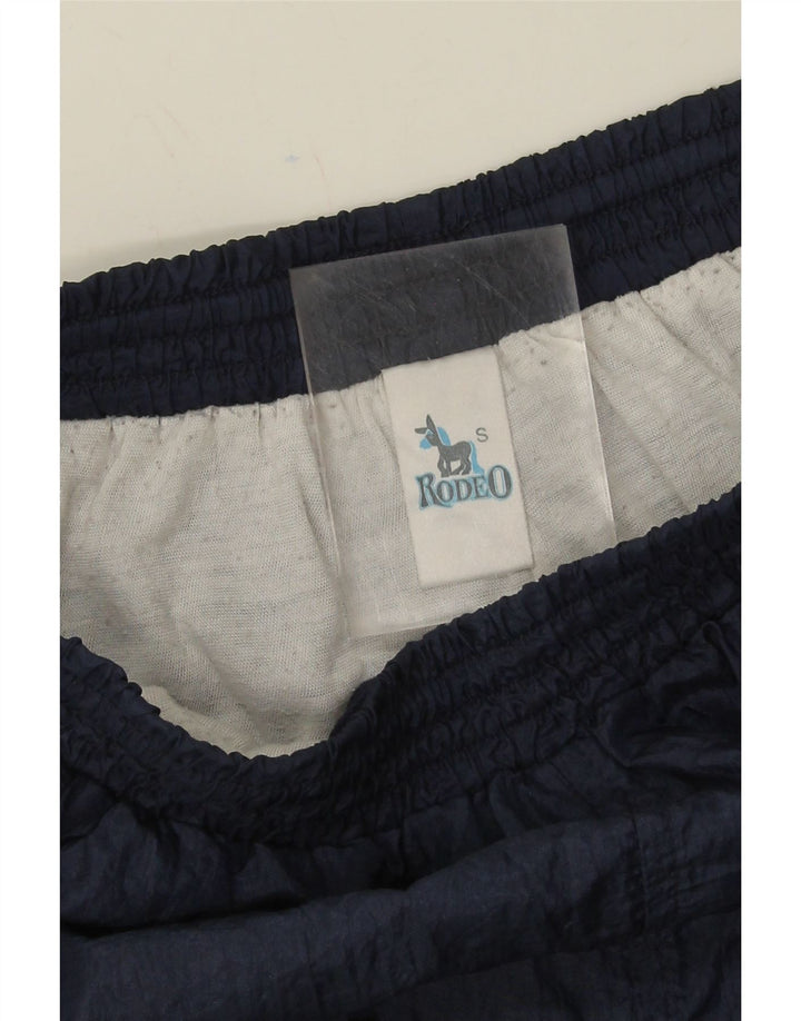 RODEO Mens Tracksuit Trousers Joggers Small  Navy Blue Nylon Vintage Rodeo and Second-Hand Rodeo from Messina Hembry 